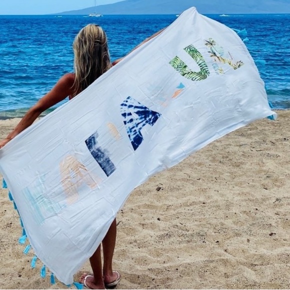 NEW KAPALUA TASSLE WRAP SARONG - Picture 1 of 7